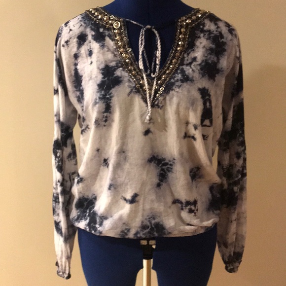 Michael Kors Tie Dye Beaded Beach Top - Picture 3 of 8